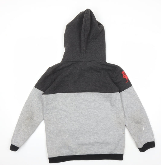 LFC Boys Grey Pullover Hoodie, 11-12 Years, Football Style