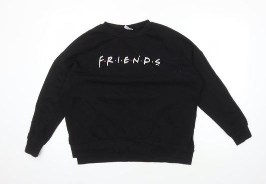 F.R.I.E.N.D.S Black Women's Pullover Sweatshirt S
