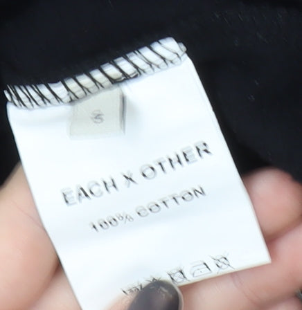Each x Other Black Graphic Pullover Sweatshirt S