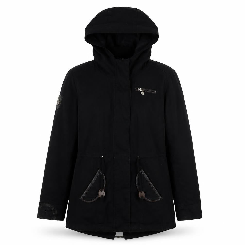 Aiki Women's Black Hooded Jacket XS Casual Wear