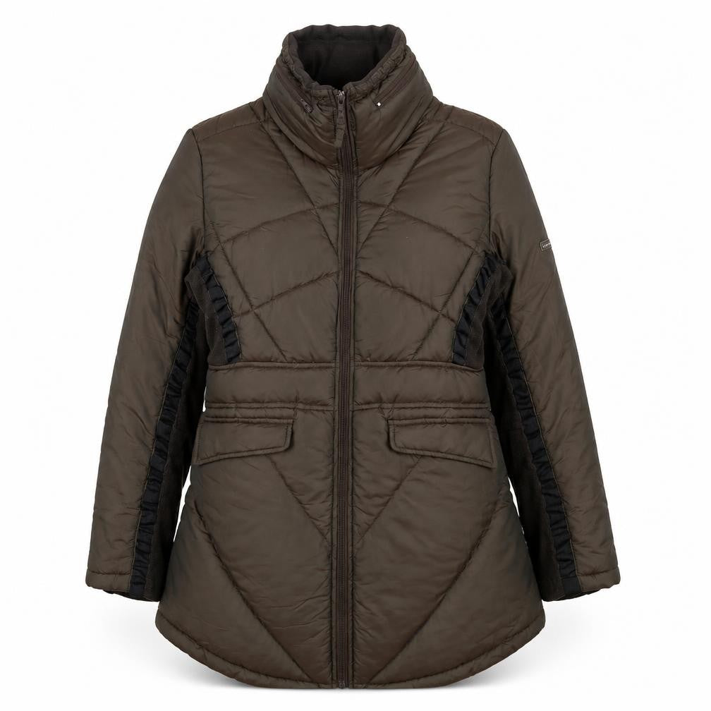 Womens UK Size S Regular Duck and Cover Brown Nylon Blend Jacket
