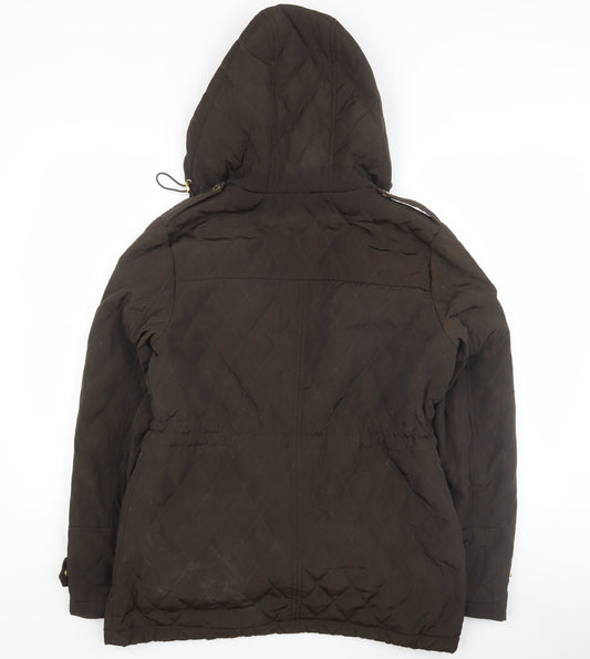 Michael Kors Women's Brown Quilted Jacket M Casual