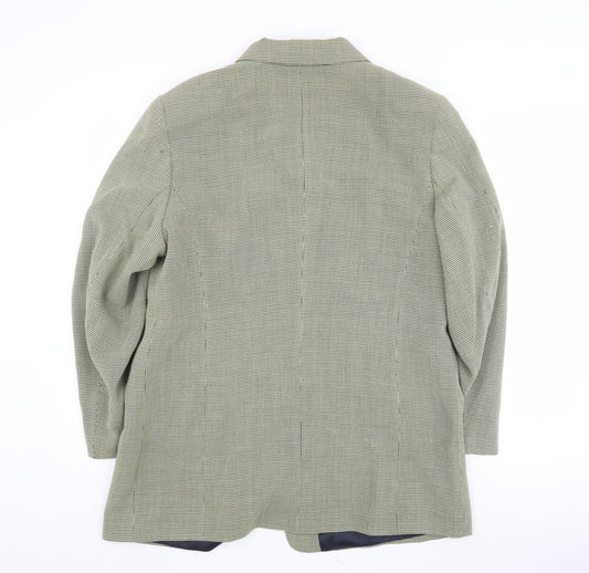 Gerry Weber Women's Checked Grey Blazer, Size 42