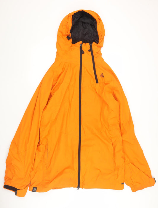 Animal Men's XL Orange Hooded Parka Jacket