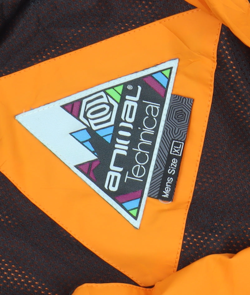 Animal Men's XL Orange Hooded Parka Jacket