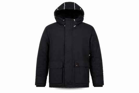 Lee Cooper Men's Black Hooded Parka Jacket Size S
