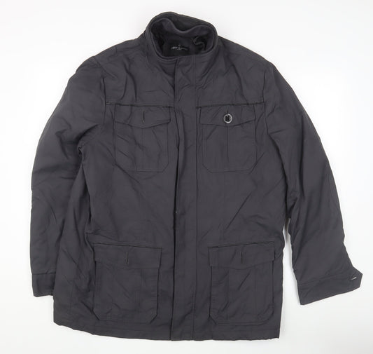 Jeff Banks Men's Black Military Jacket Size L