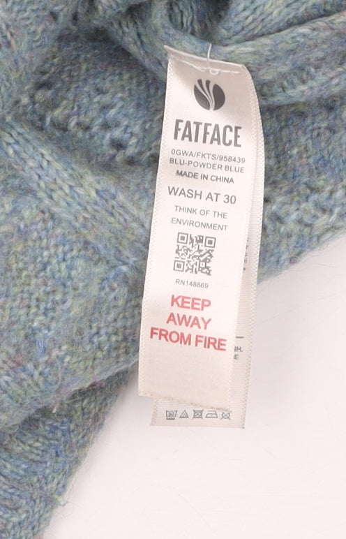 FatFace Women's Blue Cable-Knit Jumper, Size 8