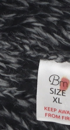 Bm Casual Women's Grey Cardigan XL Mock Neck