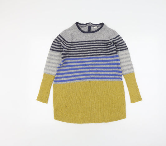 White Stuff Women's Multicoloured Pullover Jumper Size 12