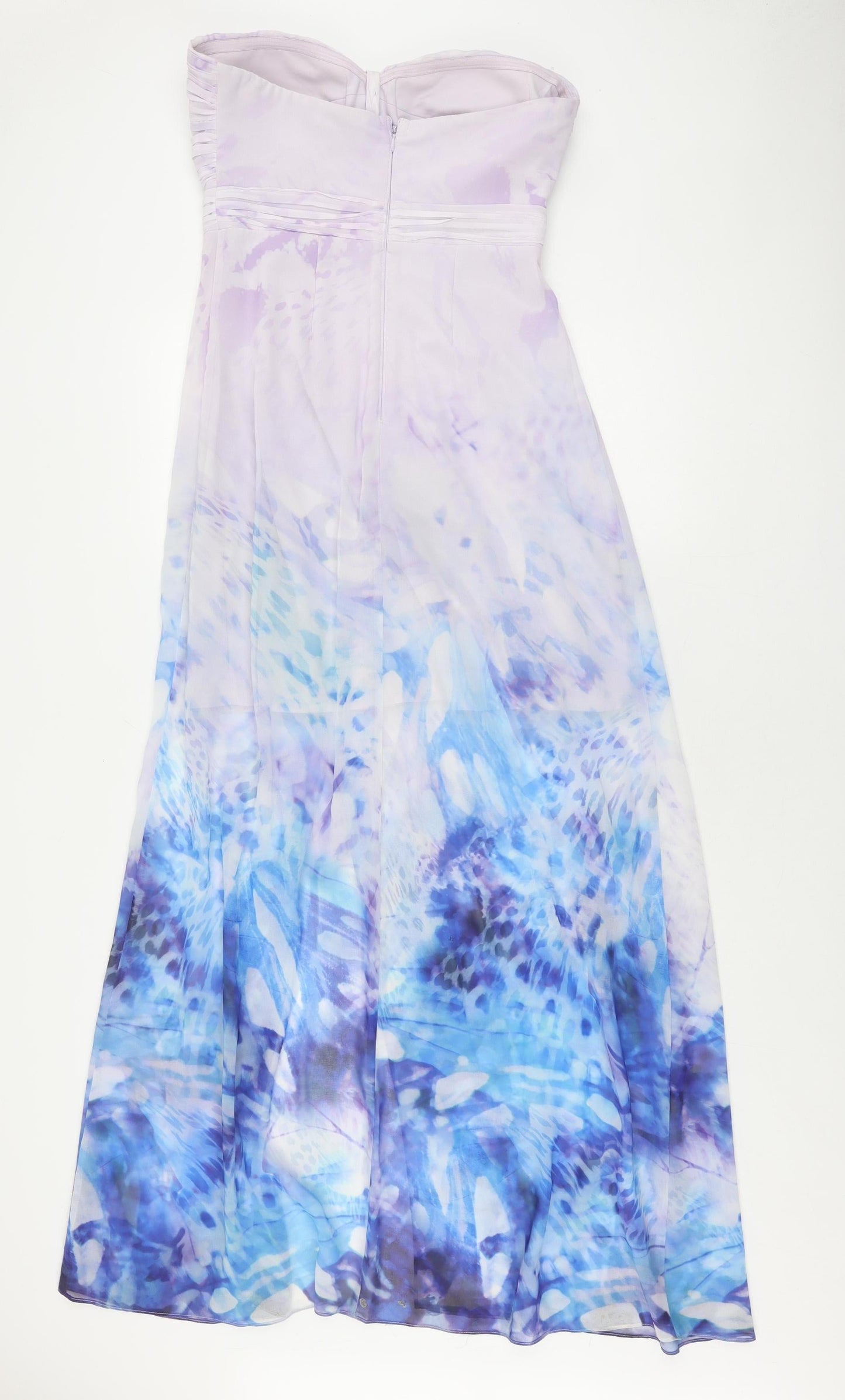 Lipsy Women's Multicoloured Strapless Maxi Dress Size 10