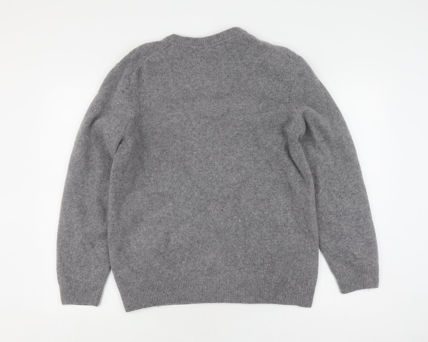 Lyle & Scott Men's Grey Wool Pullover Jumper, S