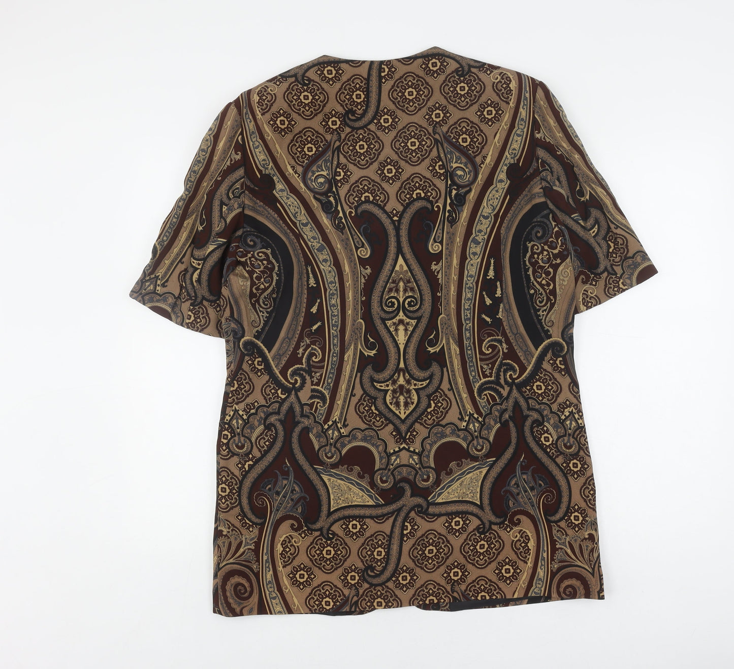 Windsmoor Women's Brown Paisley Button-Up Shirt