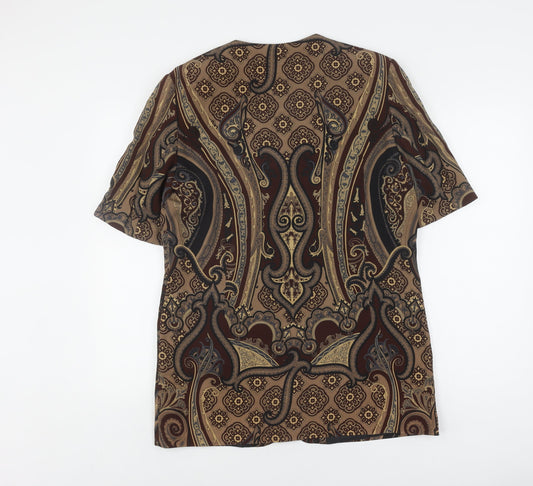 Windsmoor Women's Brown Paisley Button-Up Shirt