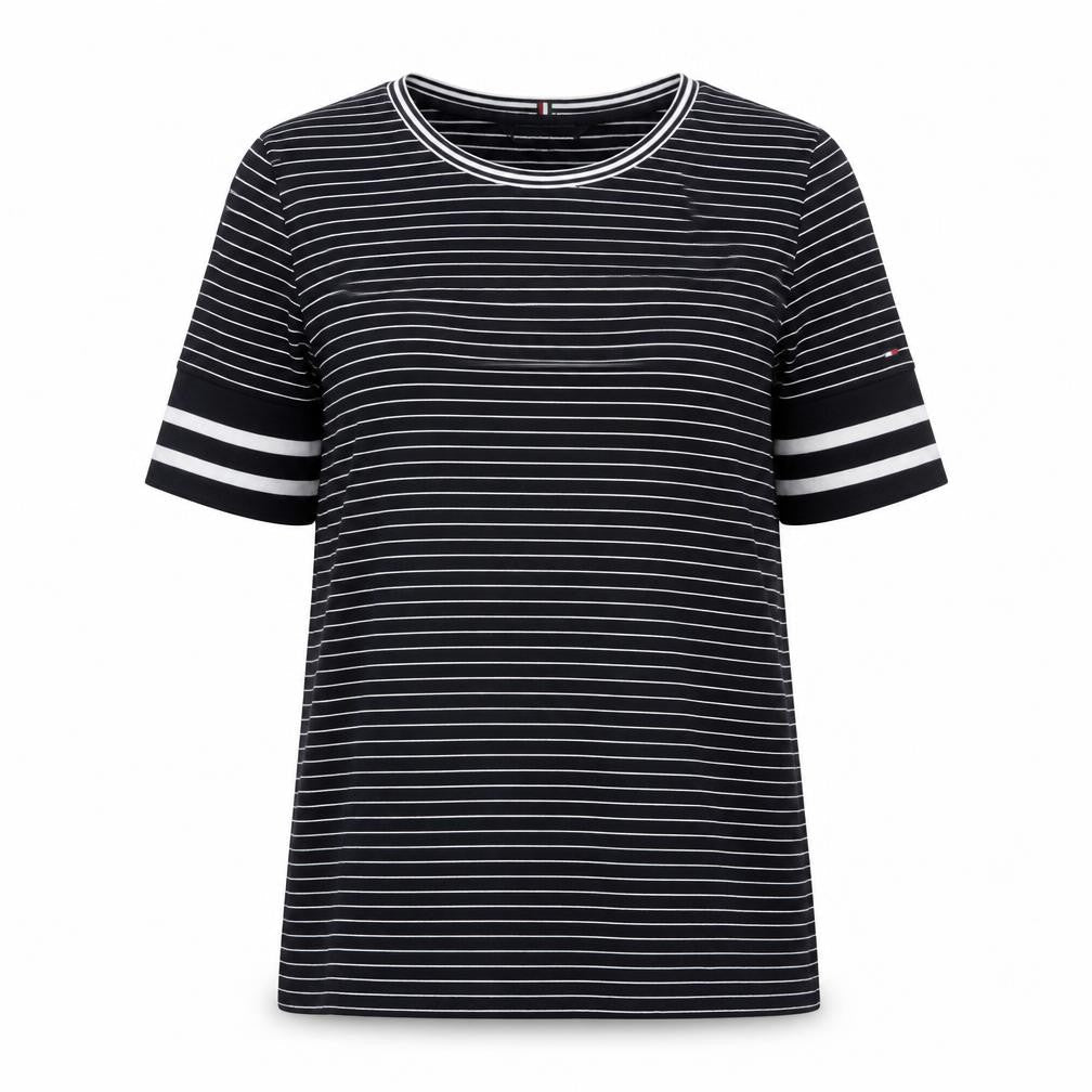 Womens UK Size S Tommy Hilfiger Black Lyocell T-Shirt
