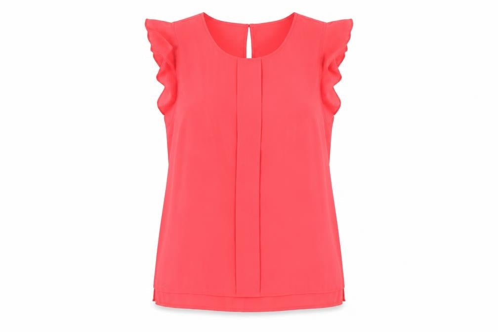 Womens UK Size L Banana Republic Pink Polyester Blouse