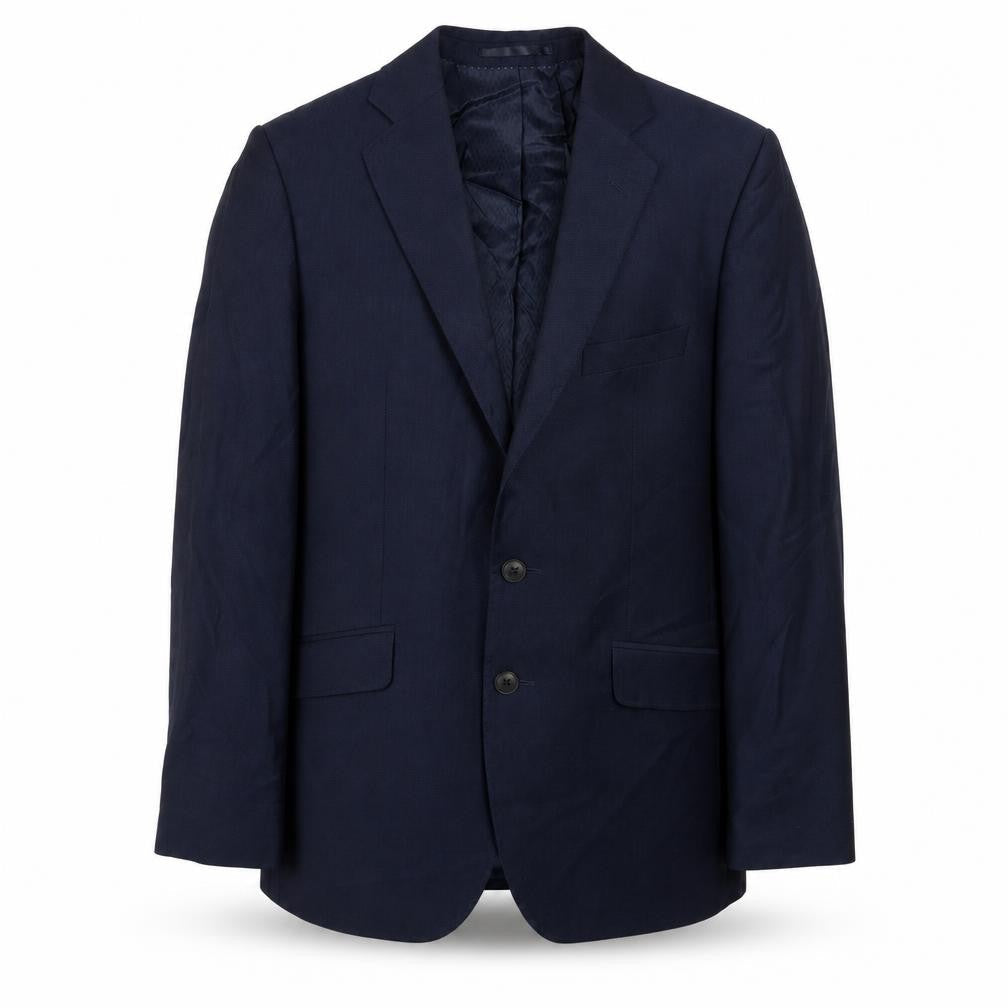 Mens 40 Chest Regular Jaeger Blue Two-Button Blazer
