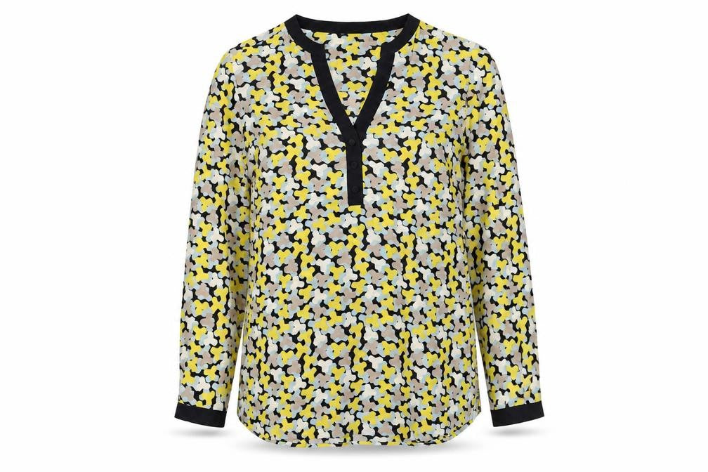 Womens UK Size 10 Jaeger Multicoloured Silk Blouse