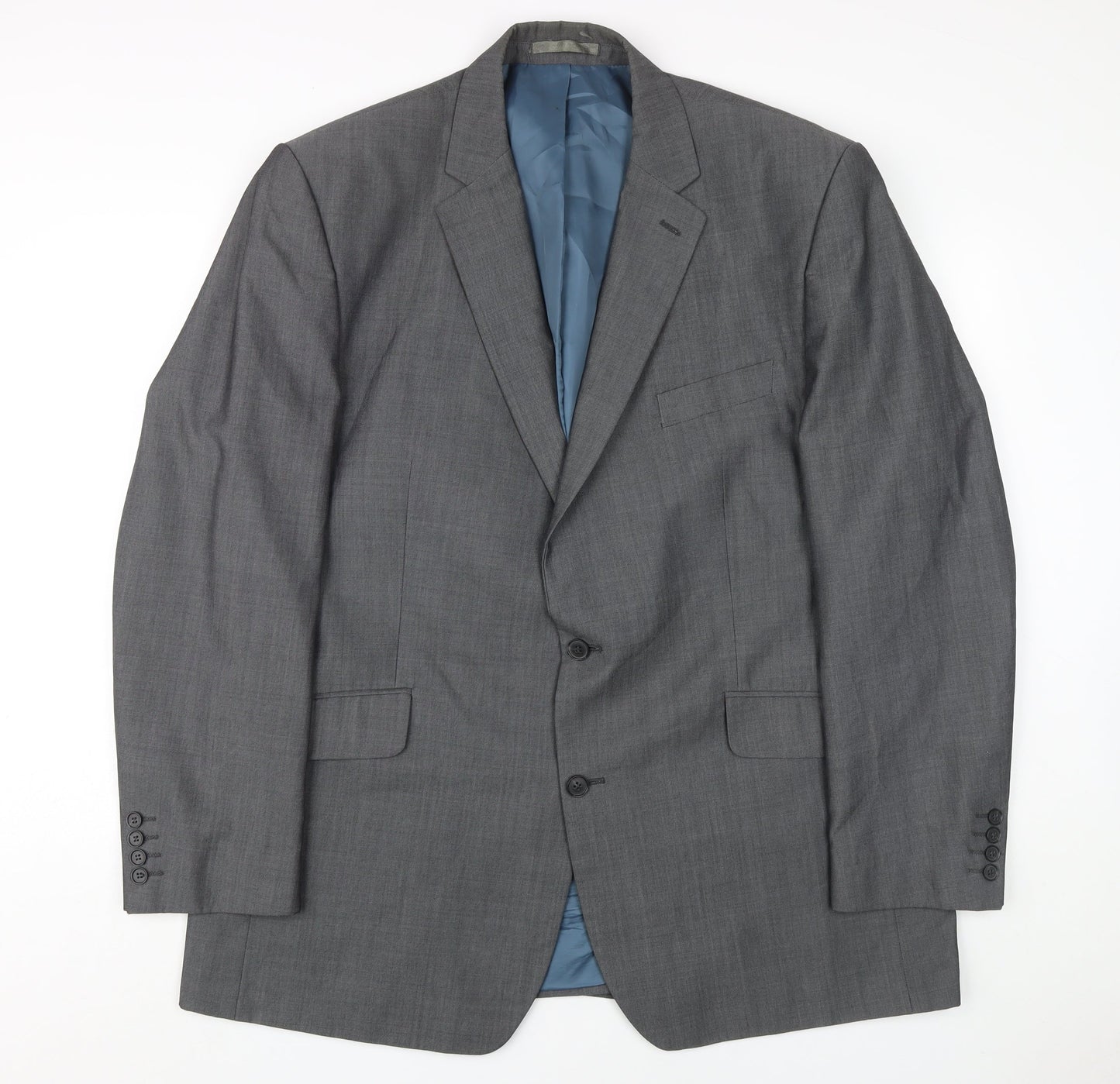 Centaur Men's Grey Blazer, 48, Long, Single-Breasted