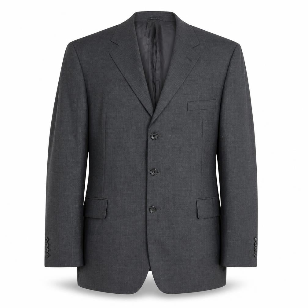 Mens 46 Chest Regular Austin Reed Grey Three-Button Blazer