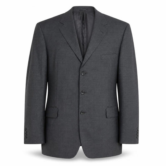 Mens 46 Chest Regular Austin Reed Grey Three-Button Blazer