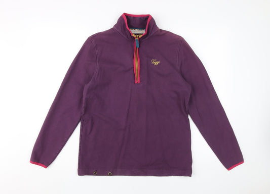 Toggi Women's Purple 1/4 Zip Pullover Sweatshirt Size 8