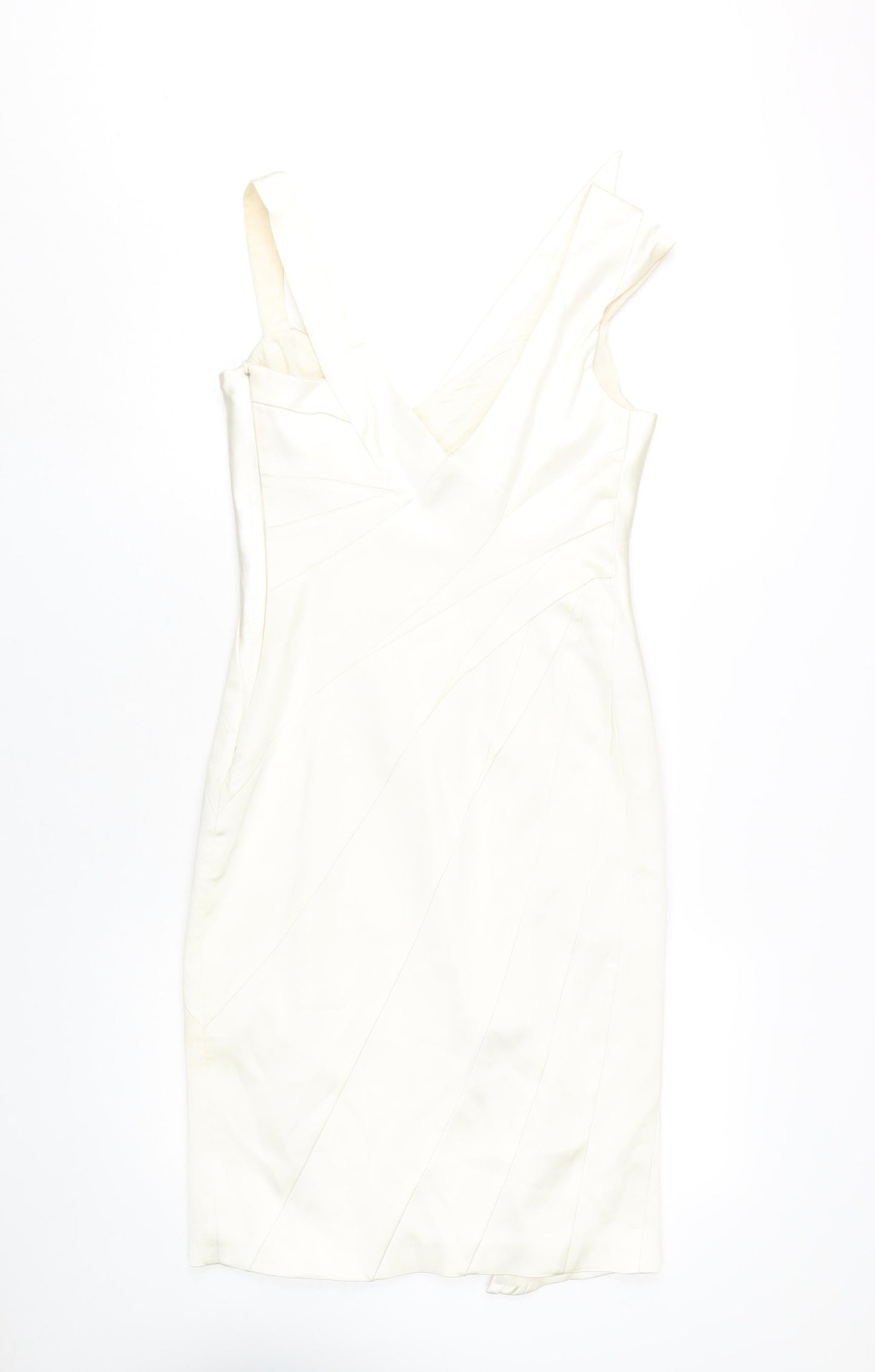 Karen Millen Women's Ivory Bodycon Dress Size 10