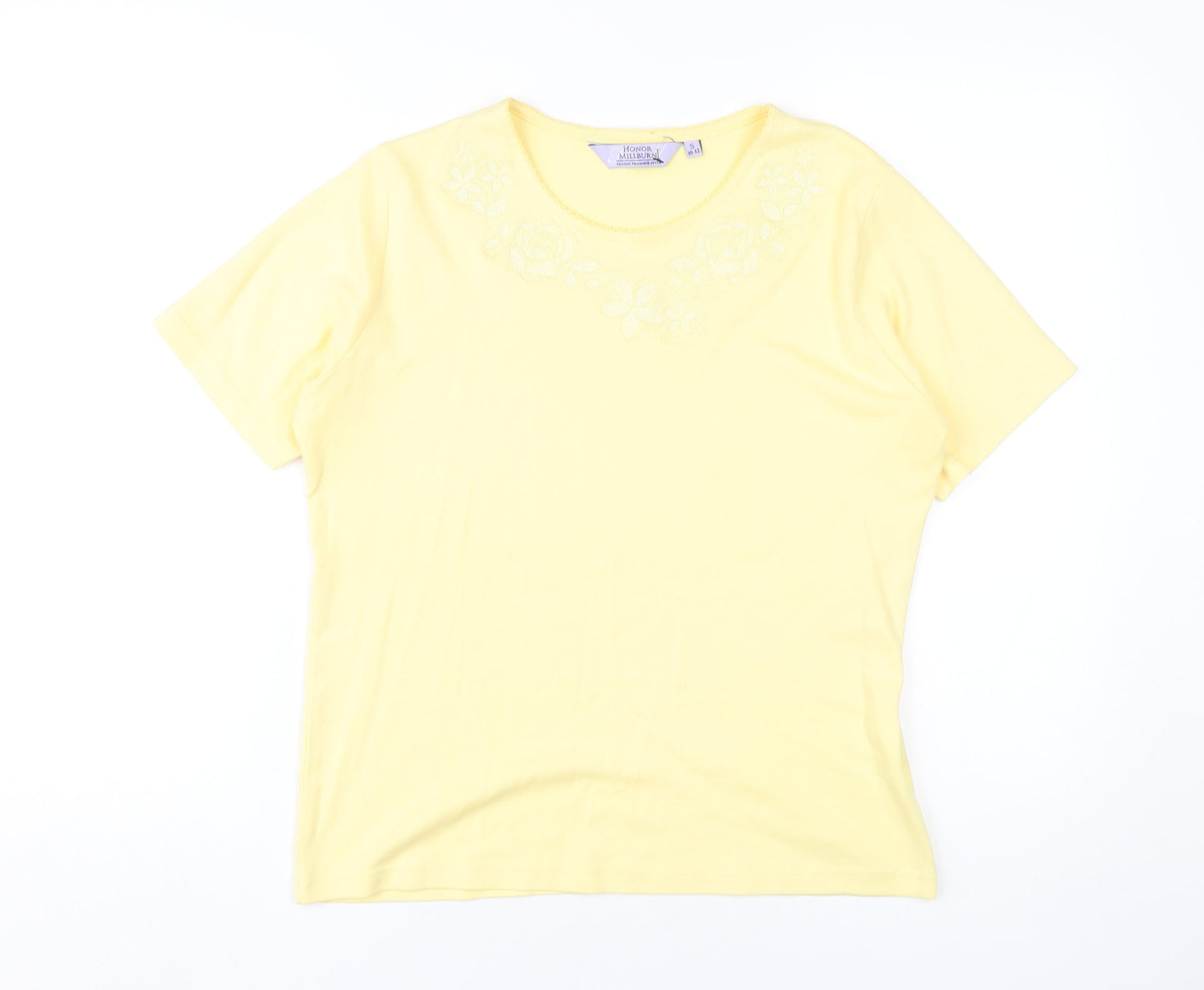 Honor Millburn Women's Yellow T-Shirt Size 10