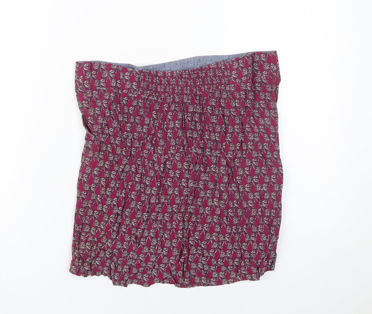 White Stuff Women's Red Floral Skirt, Size 12