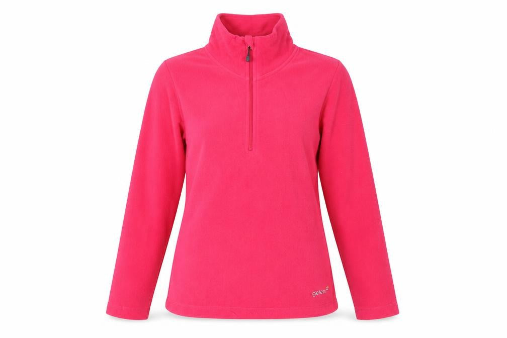 Womens UK 8 Regular Gelert Red Henley Sweatshirt