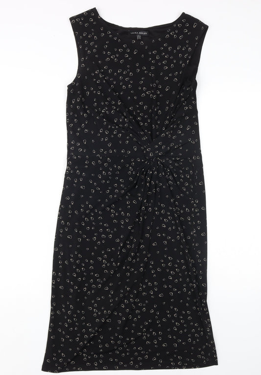 Laura Ashley Women's Black Sheath Dress Size 10