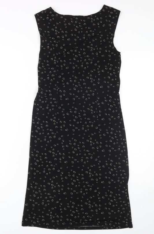 Laura Ashley Women's Black Sheath Dress Size 10