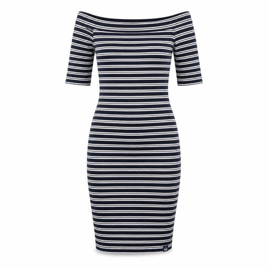 Superdry Women's Off Shoulder Striped Bodycon Dress XS
