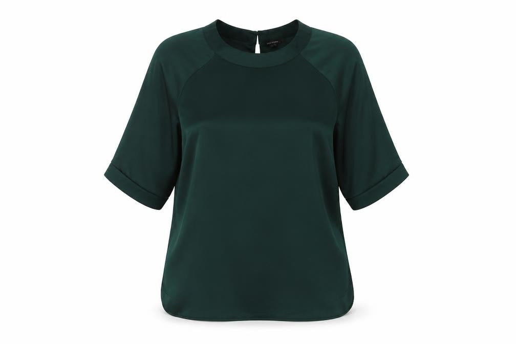 River Island Women's Green Blouse Size 6 Basic Style