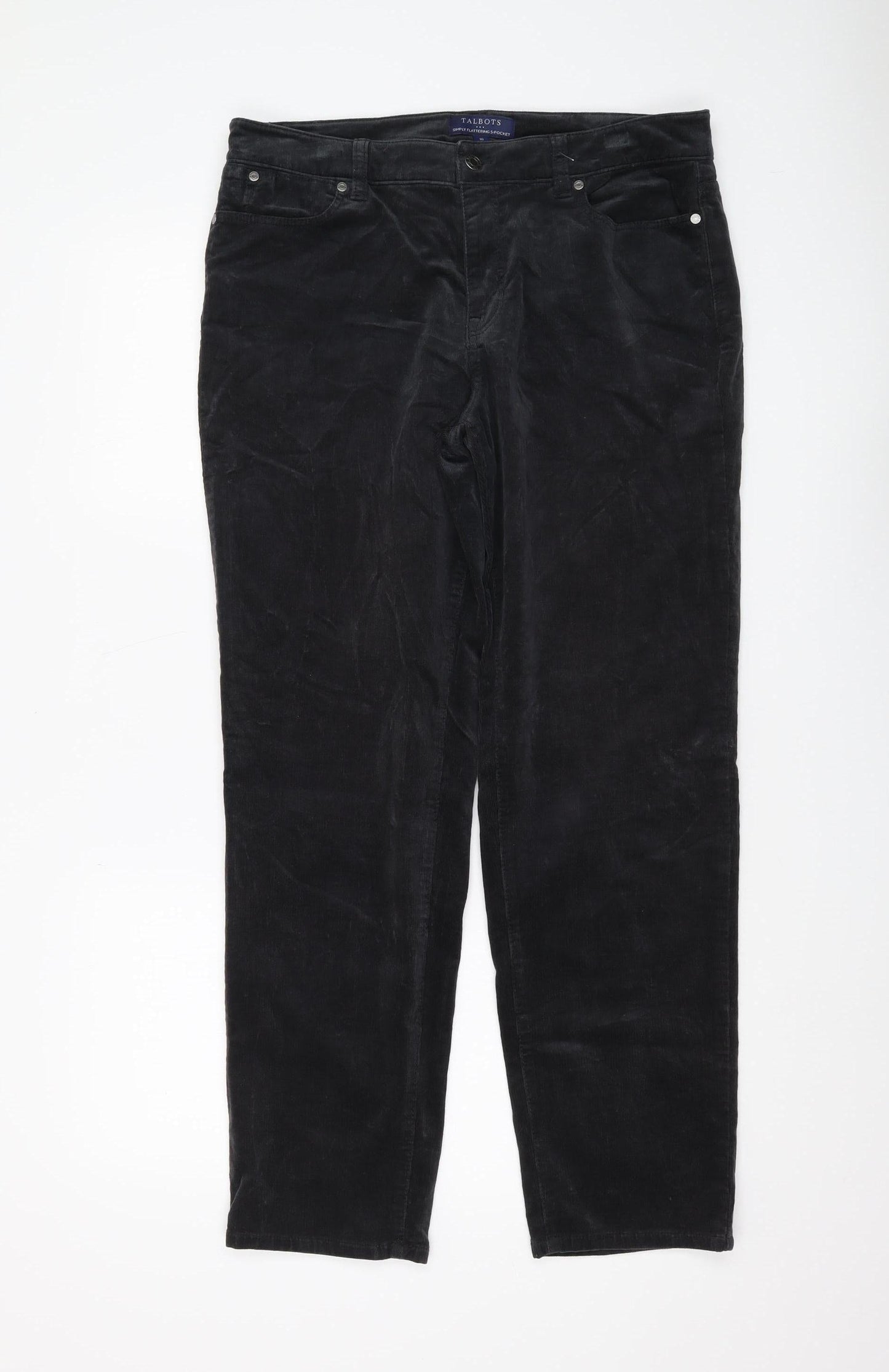 Talbots Women’s Black Corduroy Trousers Size 10