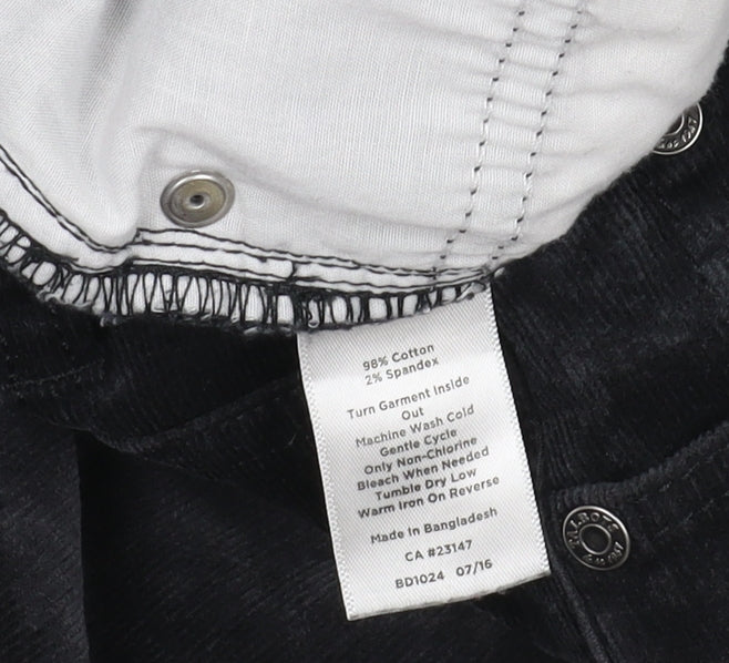 Talbots Women’s Black Corduroy Trousers Size 10
