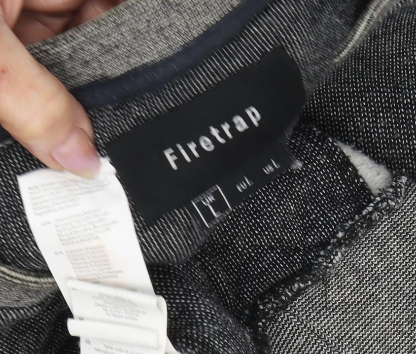 Firetrap Men's Grey Crew Neck Sweatshirt L