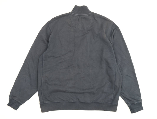 Original Penguin Men's Black XL Lightweight Half Zip Sweatshirt