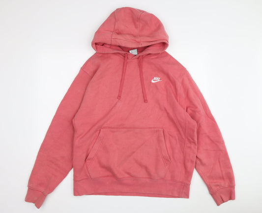 Nike Women Pink Medium Pullover Hoodie