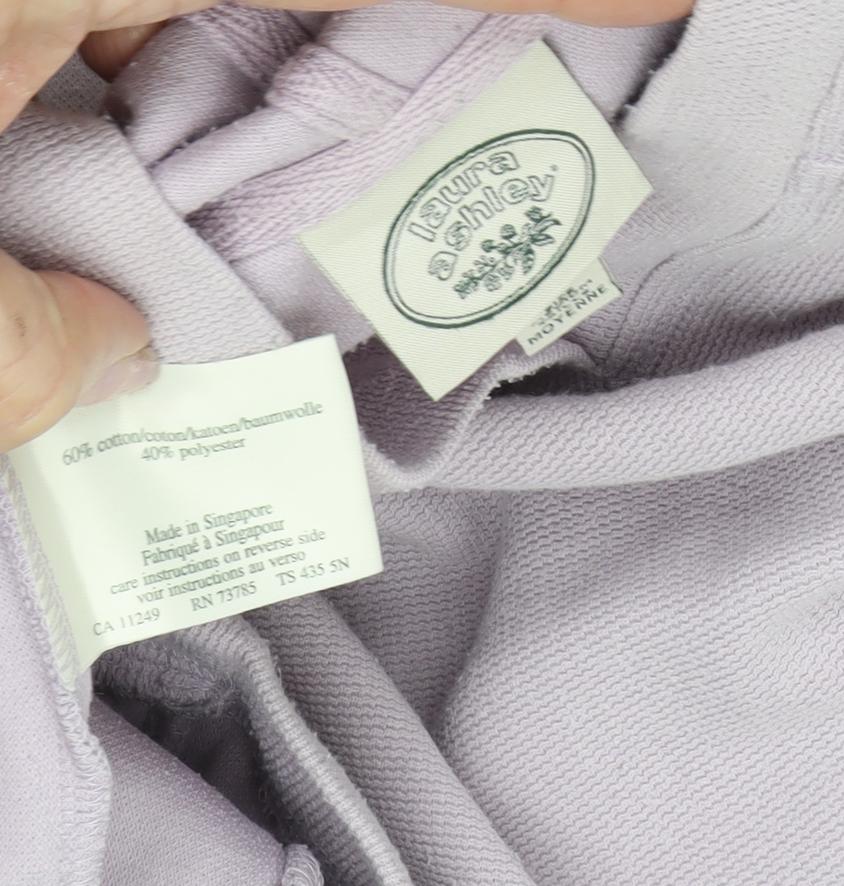 Laura Ashley Women's Purple Pullover Hoodie M