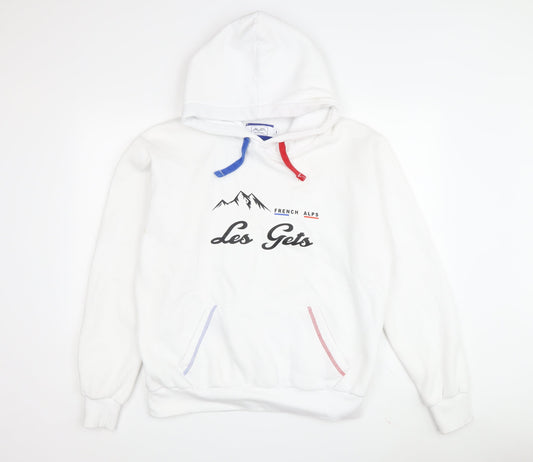 Avomarks Unisex White Pullover Hoodie L