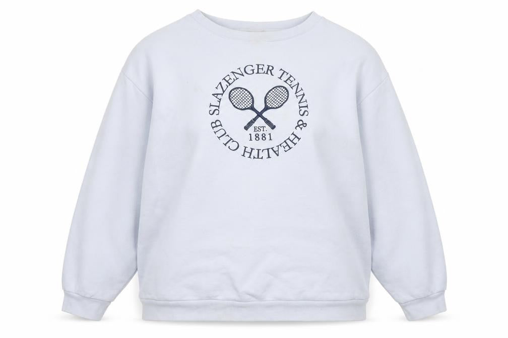 Womens UK 14 Regular Slazenger Blue Pullover Sweatshirt