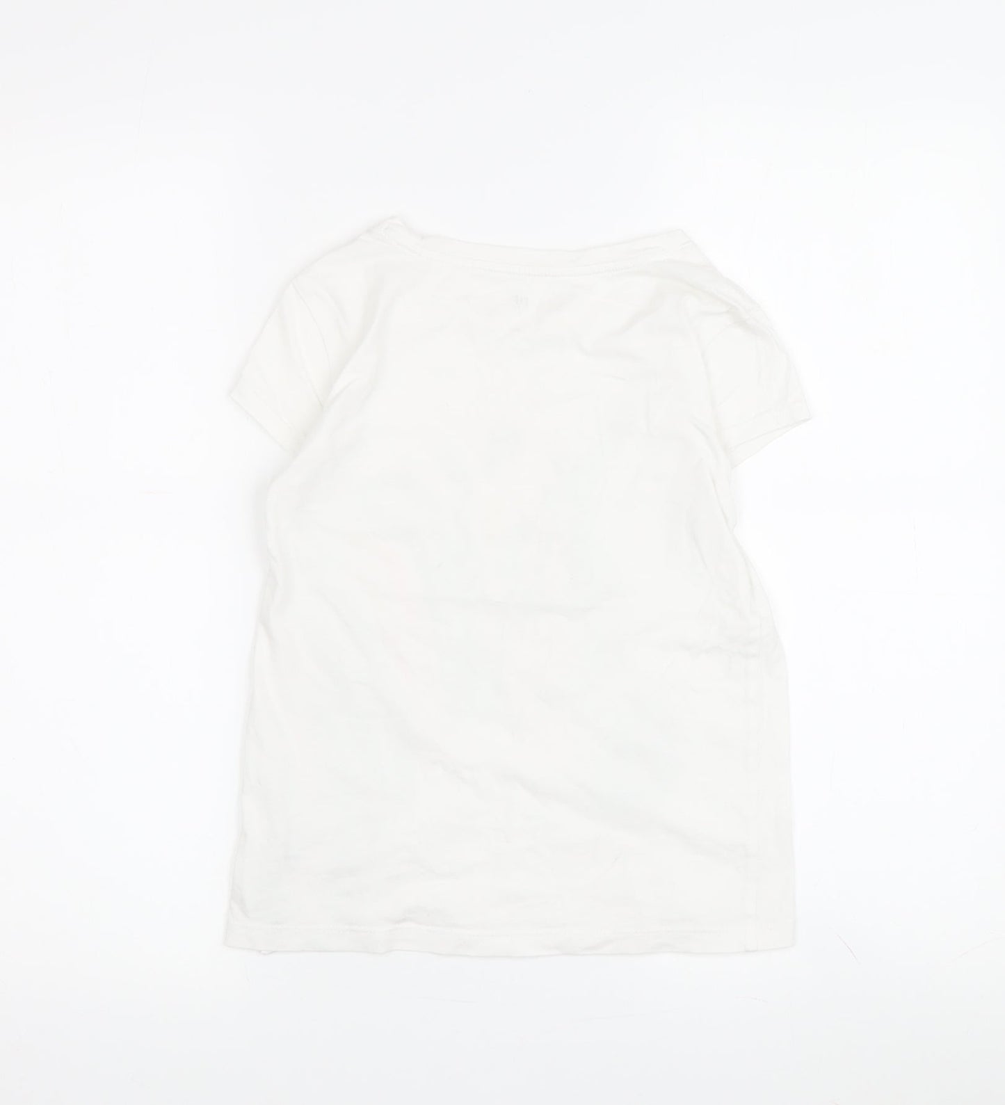 GAP Girls Unicorn T-Shirt, White Multicoloured, Size L