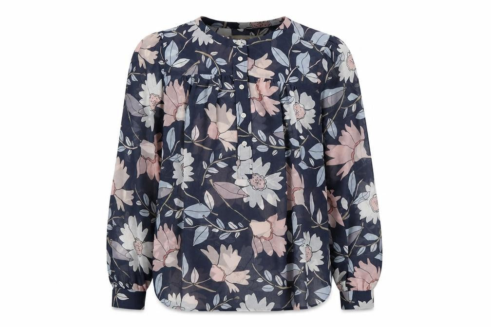 Womens UK Size S LOFT Multicoloured Polyester Blouse