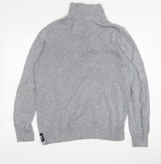 SuperDry Men's Grey XL 1/2 Zip Knit Jumper