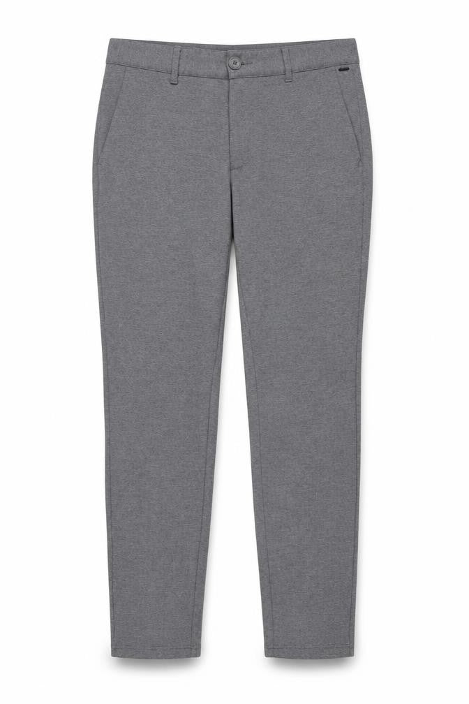 Front view of Only & Sons Men's Grey Slim Fit Chino Trousers
