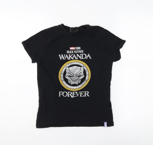 Marvel Boys Black Panther T-Shirt 9-10 Years