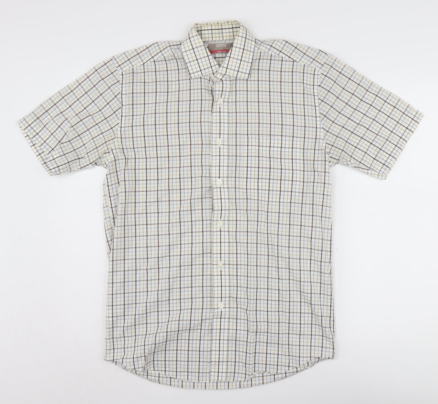 Marks and Spencer Men's Multicoloured Check Shirt