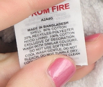 Gymshark Men's Grey Pullover Hoodie Size S