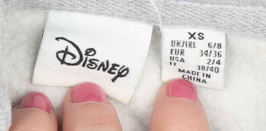 Disney Women's Grey Minnie Mouse Hoodie XS